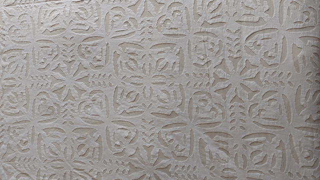 Couvre-lit double - Cutwork - Elégant en broderie ajourée  - Confectionné à la main – Artisanat raffiné pour une chambre chaleureuse 