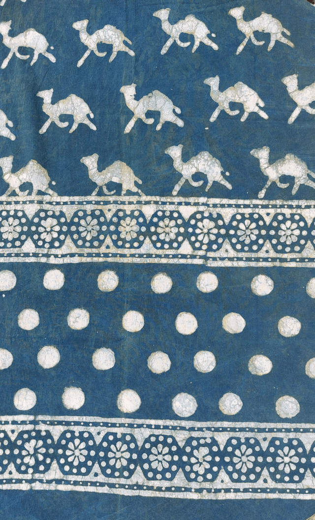 Étole, teinture naturelle verte, coton imprimé à la main, écharpe légère, indigo - Cadeau femme artisanal éthique 