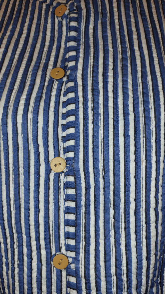 Veste réversible matelassée femme en coton imprimé à la main
